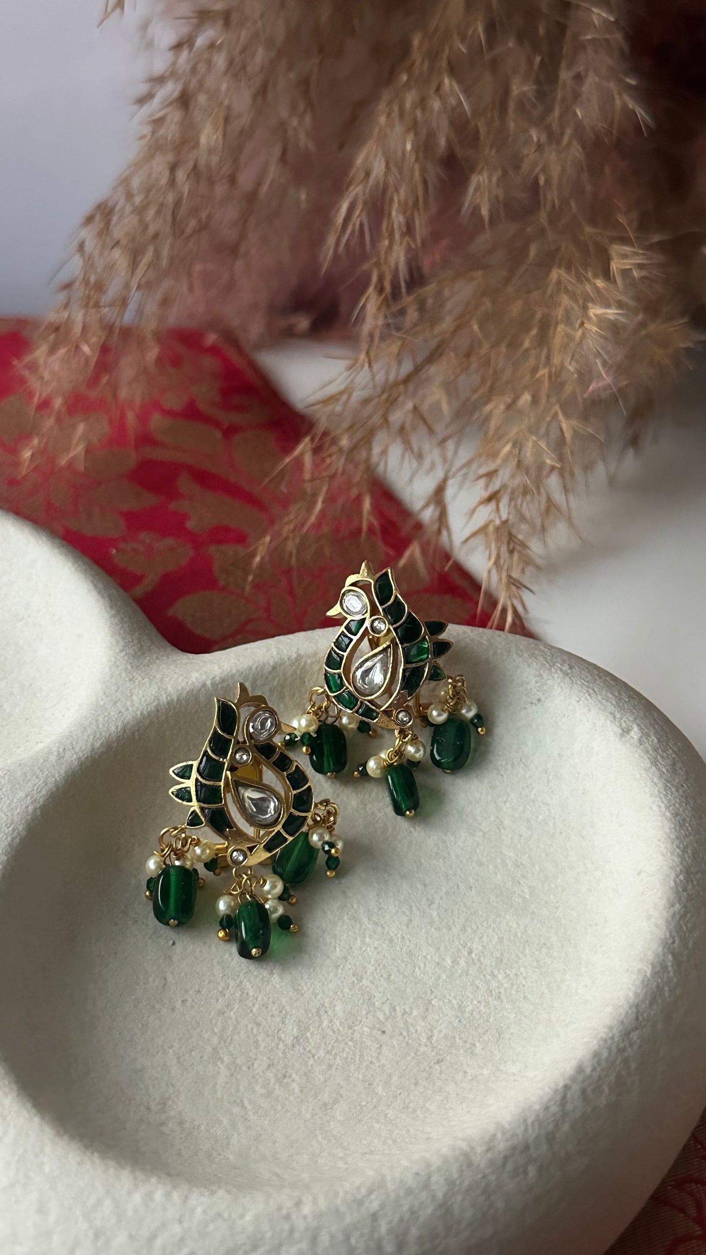 Mayura Kundan Studs