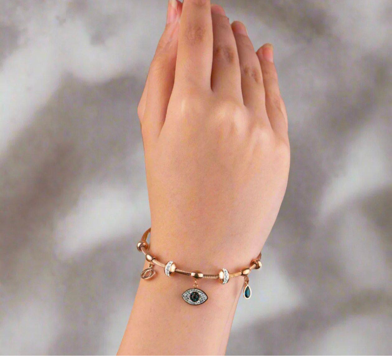 Evil eye charm bracelet