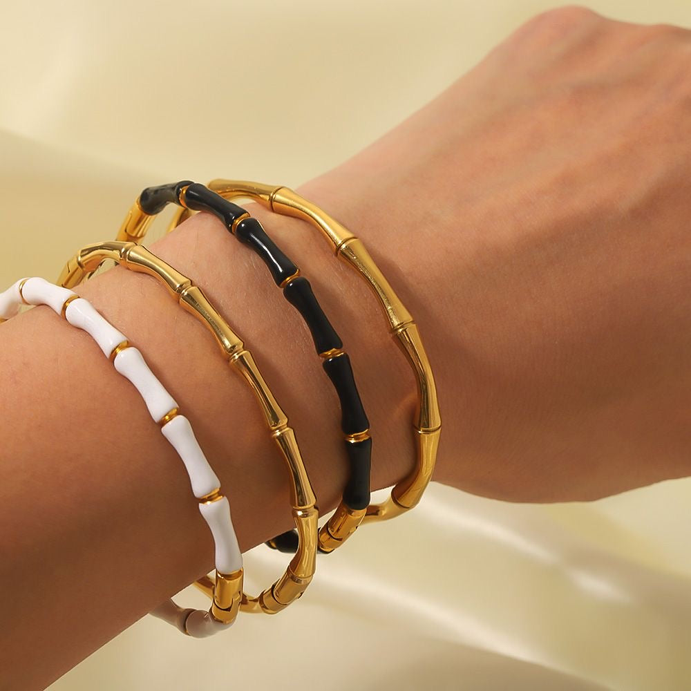 Black bamboo bracelet