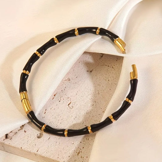Black bamboo bracelet