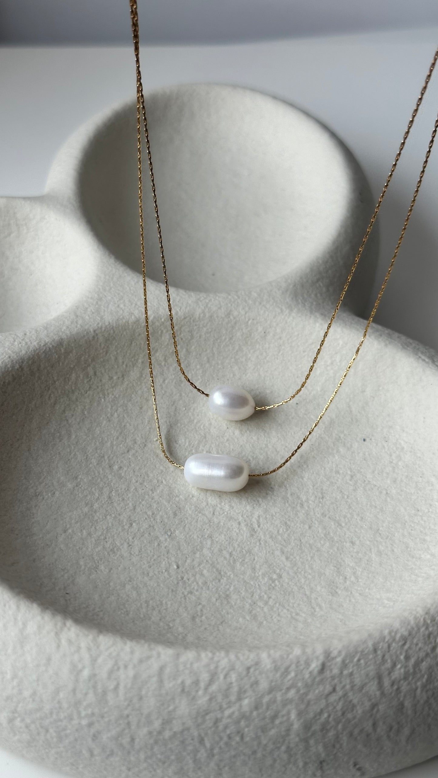 Isla pearl layered necklace