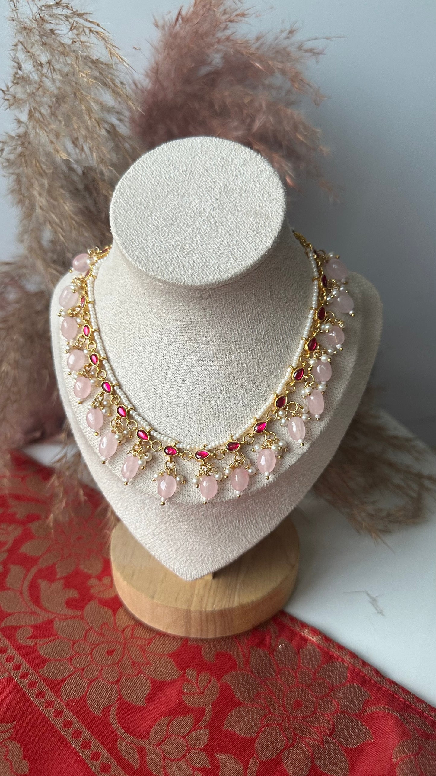Aaradhya Blush Kundan Set