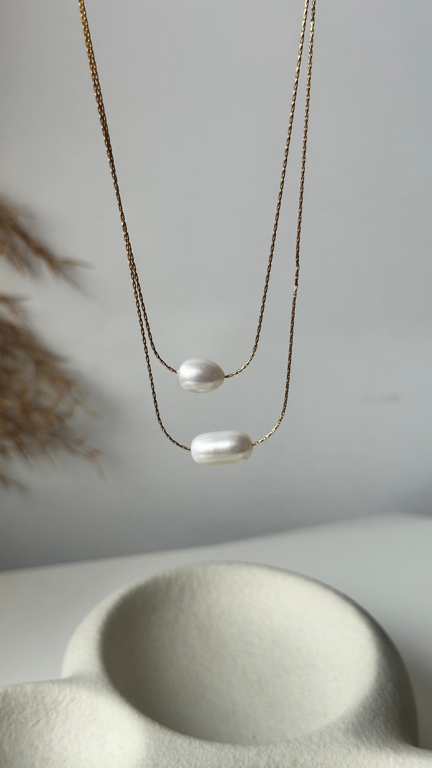 Isla pearl layered necklace