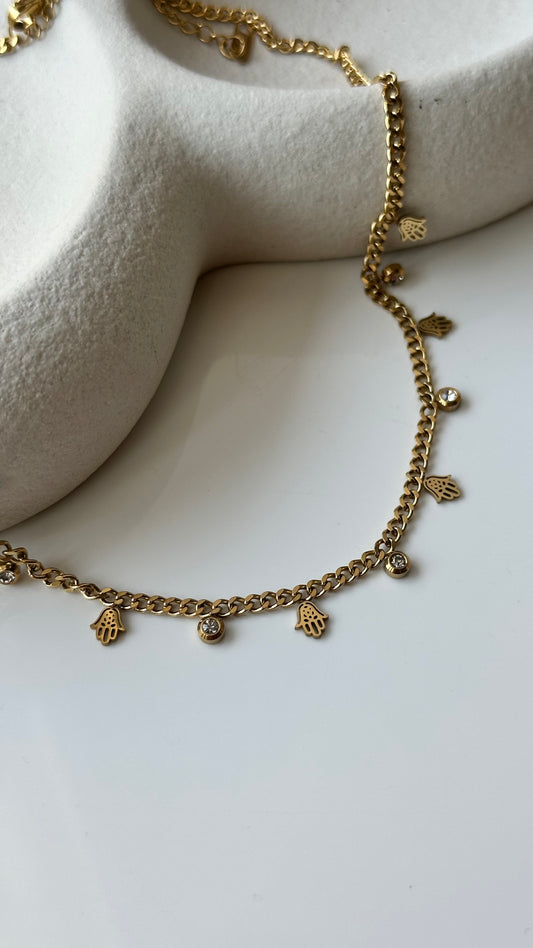 Serenity drop necklace - gold