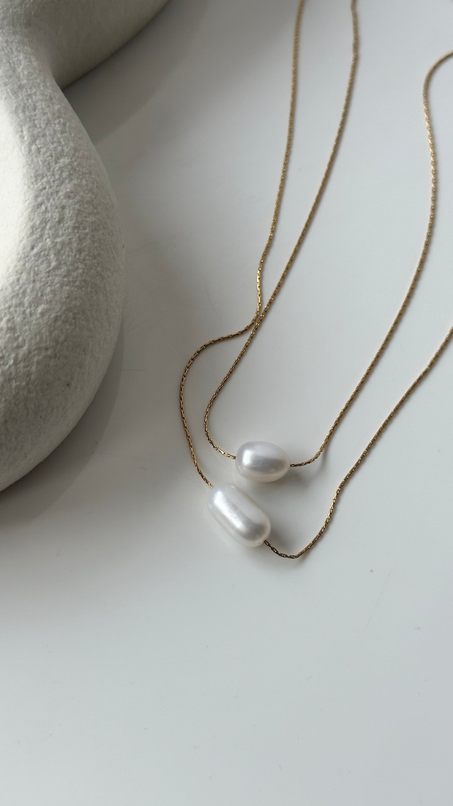 Isla pearl layered necklace