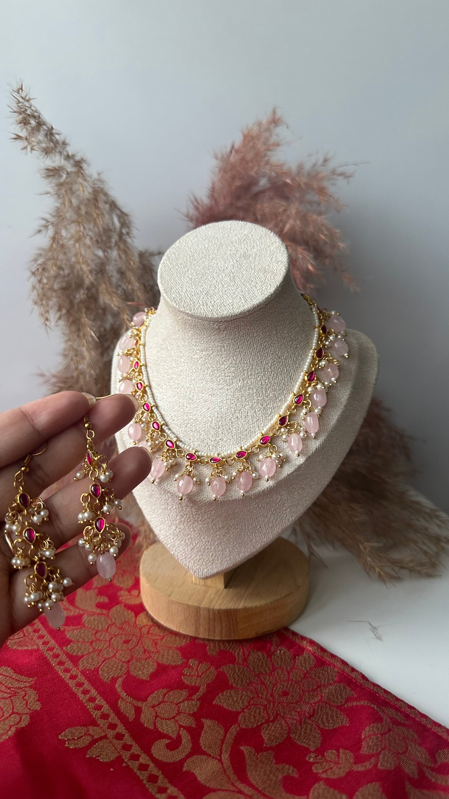 Aaradhya Blush Kundan Set