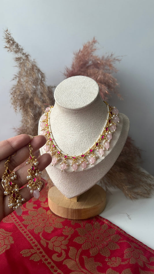 Aaradhya Blush Kundan Set