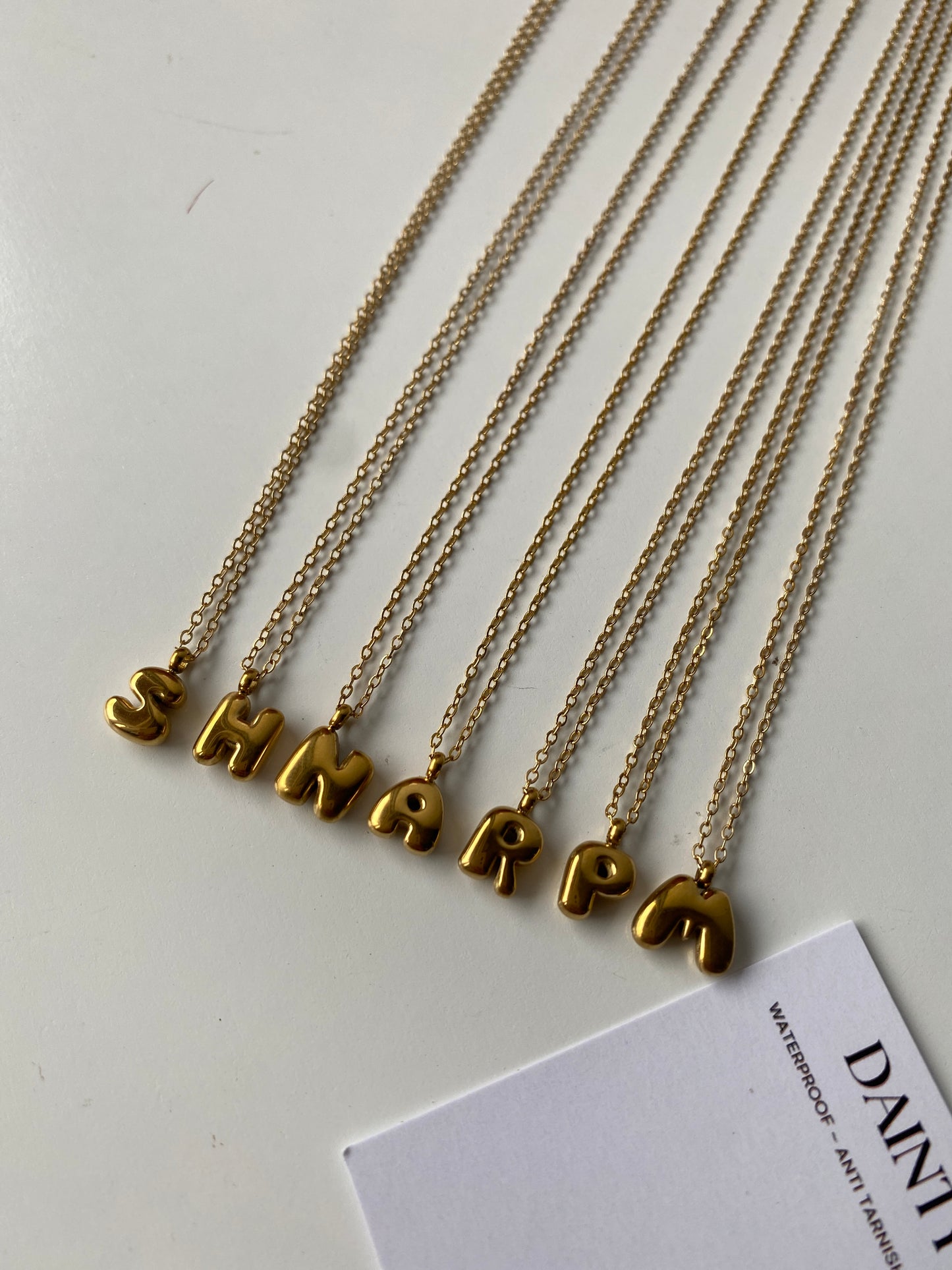 Initial necklace 2.0