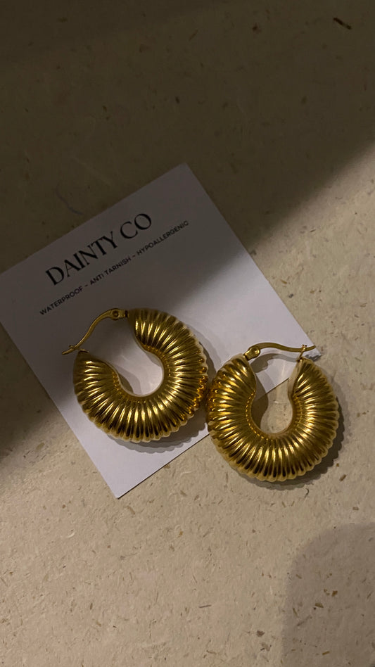 Bellamy gold hoops