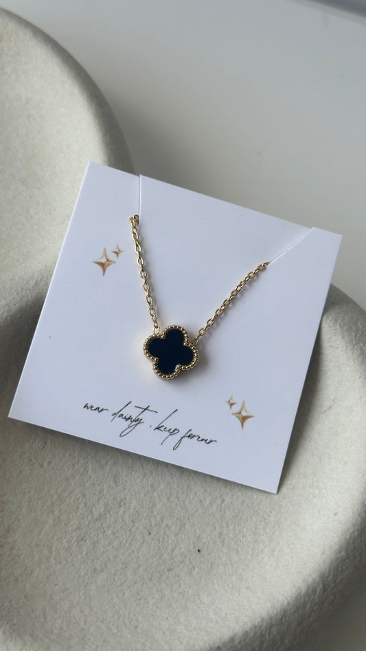 Clover - only necklace gold reversible