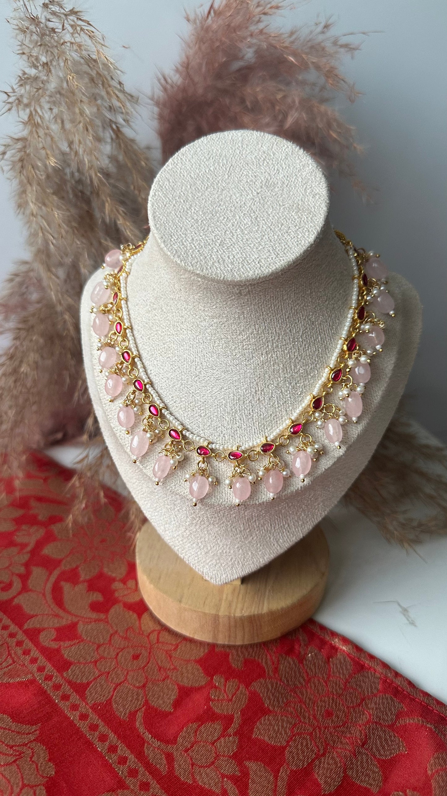 Aaradhya Blush Kundan Set