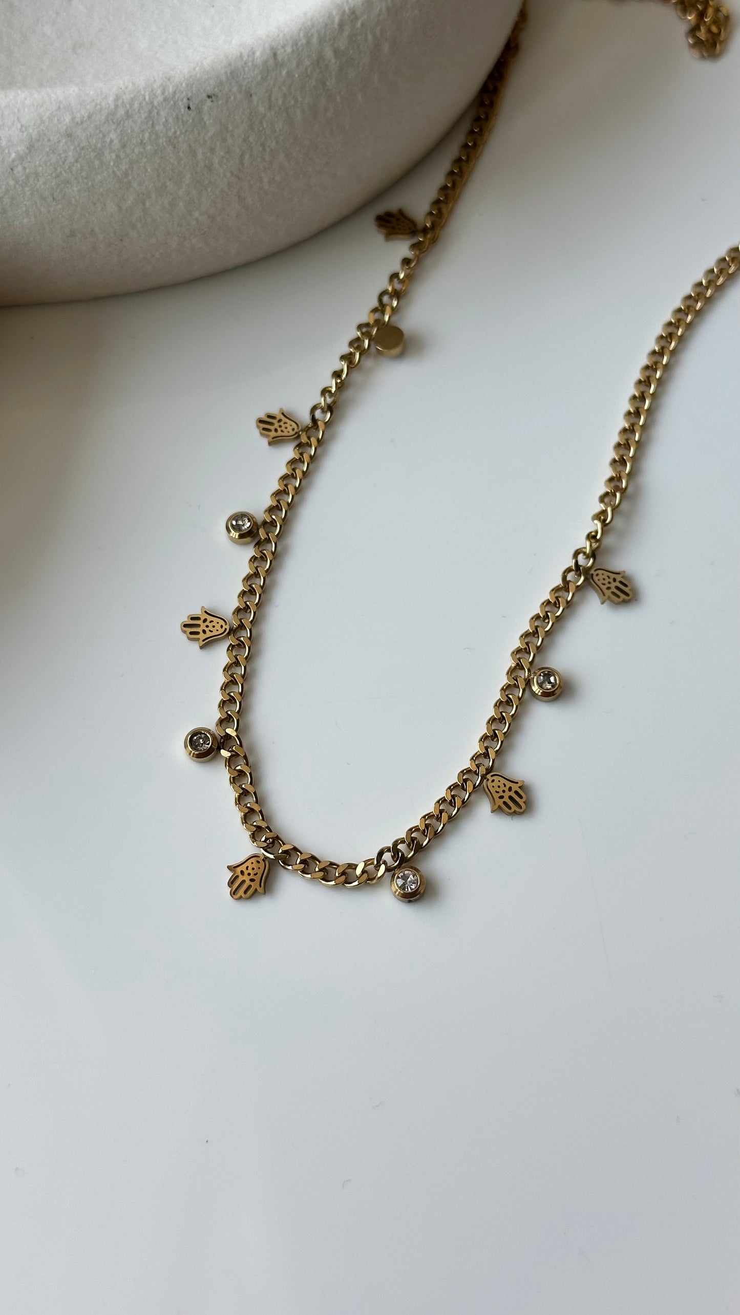 Serenity drop necklace - gold