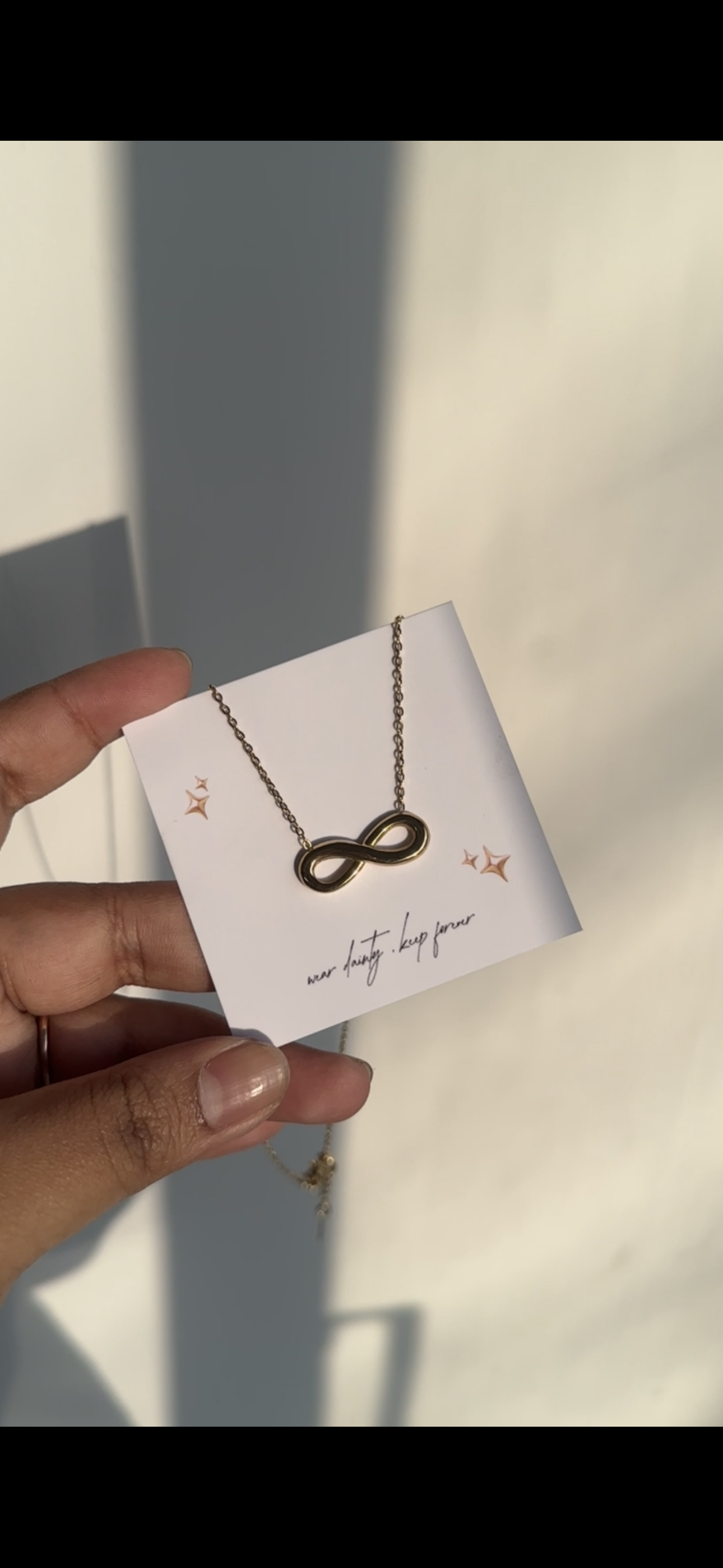 Infinity necklace