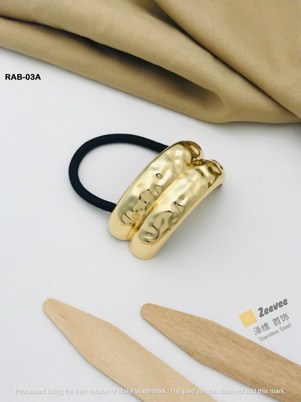 Pony Hair cuff - chiseled