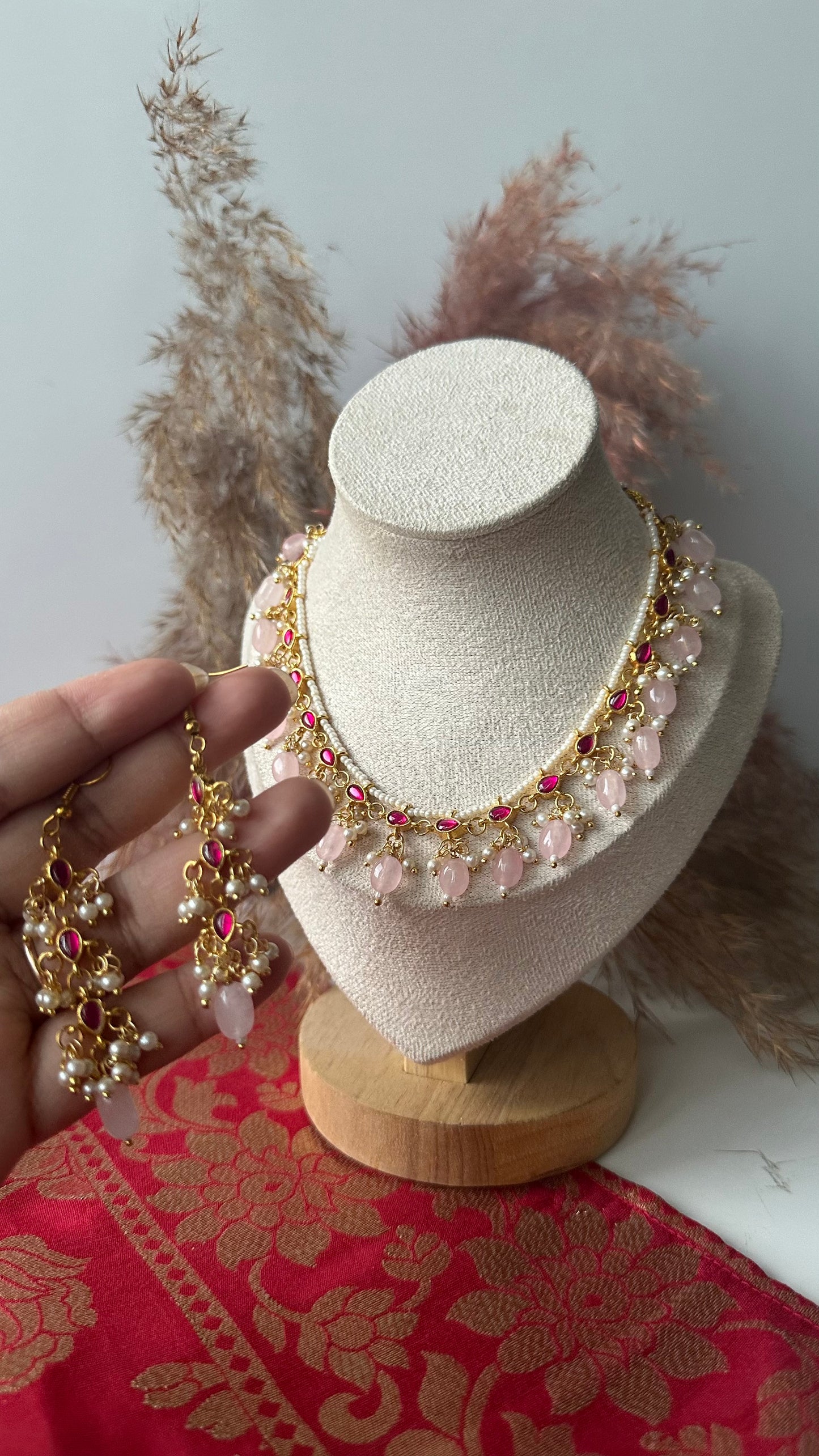 Aaradhya Blush Kundan Set